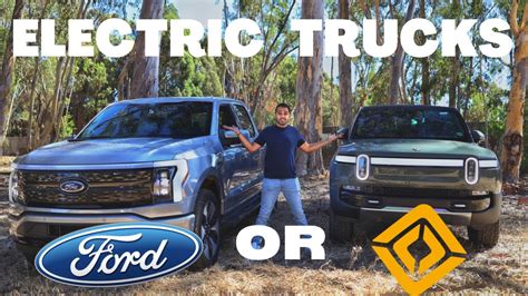 Rivian R T Vs Ford F Lightning Youtube