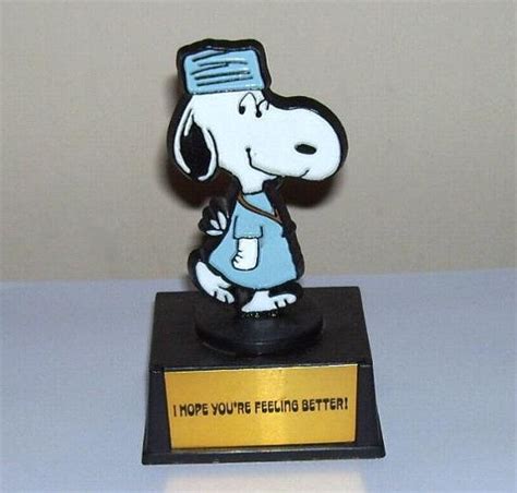 Aviva Peanuts Snoopy Trophy Doctor Hope You Are Feeling Better Snoopy