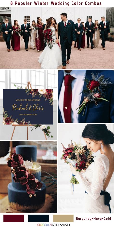 Top Winter Wedding Color Palettes For Cfc Off