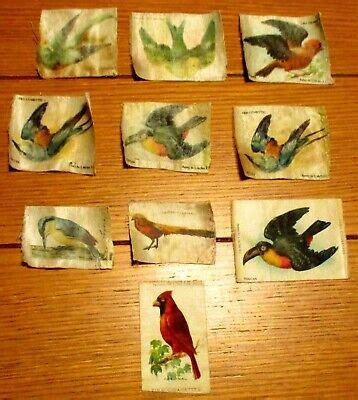 Quilt Blocks Vintage Bdv Tobacco Cigarette Silk Bird