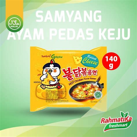Jual Samyang Green Hot Chicken Ramen Cheese G Shopee Indonesia