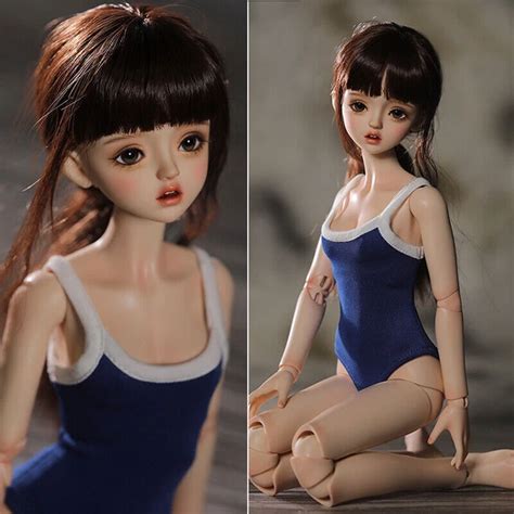 Bjd Doll Girl Nude Resin Ball Jointed Female Body Head Face Makeup Eyes Gift