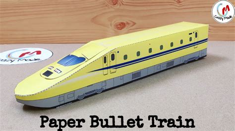 How To Make Simple And Easy Paper Bullet Train Diy Paper Bullettrain