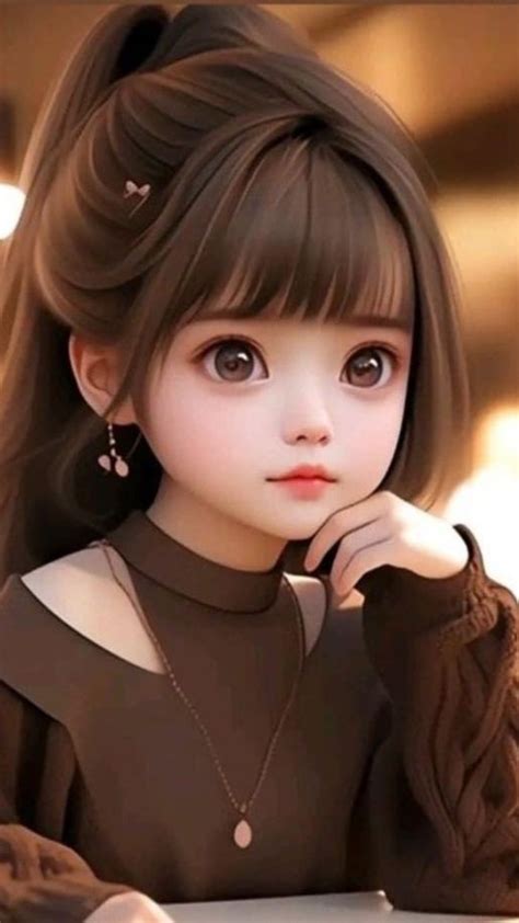 Pin By Phương Thúy On Gái Xinh Cartoon Profile Pics Cute Mobile Wallpapers Anime Purple Hair