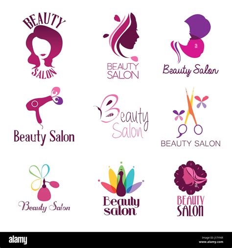 Una ilustración vectorial del logotipo de Salón de belleza Imagen