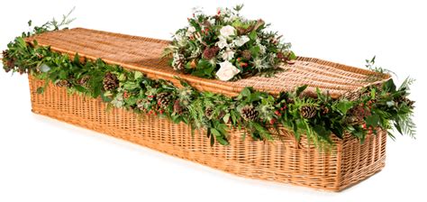 Emily Jorgensen: Wicker Casket With Flowers : Coffins The Good Funeral ...