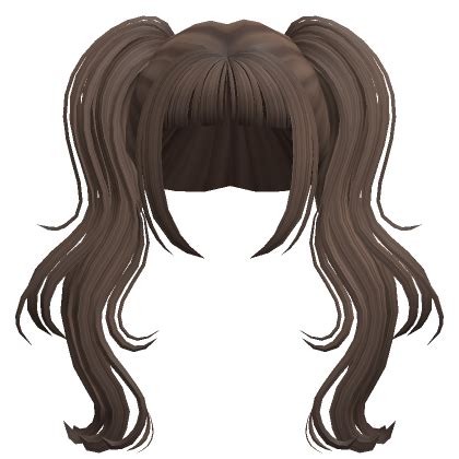 Brown Long Wavy Pigtails S Code Price RblxTrade