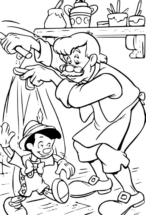 Geppetto Coloring Page