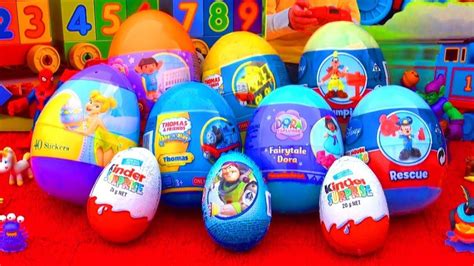 Kinder Surprise Eggs Collection All Disney Cool 2014 - YouTube