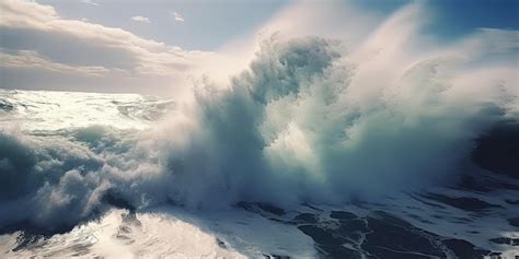 Premium Photo | Climate Change Storm at Sea Ocean's Wrath Nature's ...