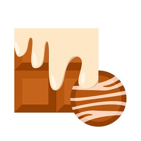 chcolate melt in chocolate bar with cookies illustration 38041402