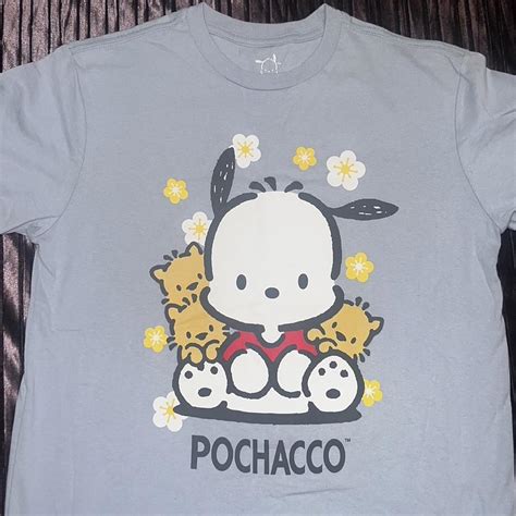 Pochacco Sanrio Light Blue T Shirt Medium Open To Depop