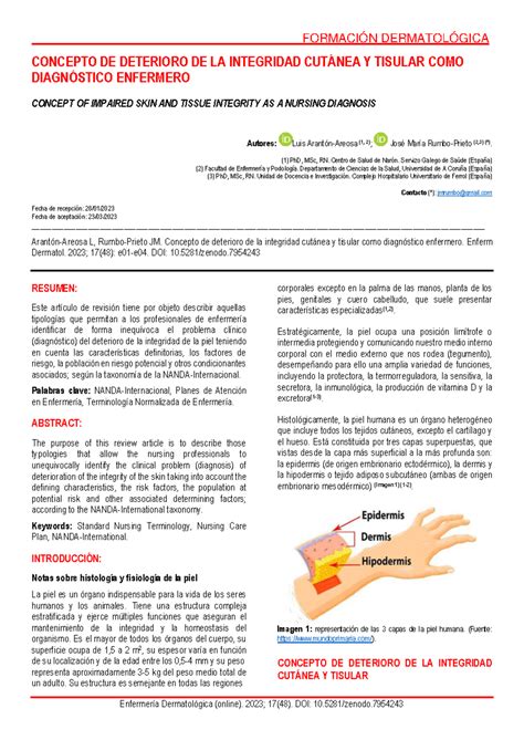 Deterioro De La Integridad Cutanea Nanda 3