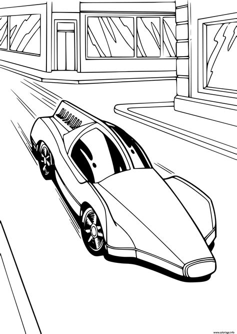 Coloriage Hot Wheels Rapide Voiture Dessin Hot Wheels Imprimer