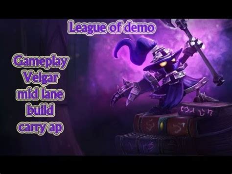 League Of Demo Gameplay Veigar Mid Lane Build Carry Ap YouTube