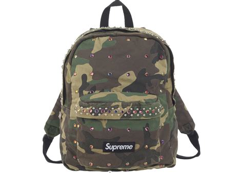 Supreme Bb Simon Denim Backpack Woodland Camo Ss25 Us