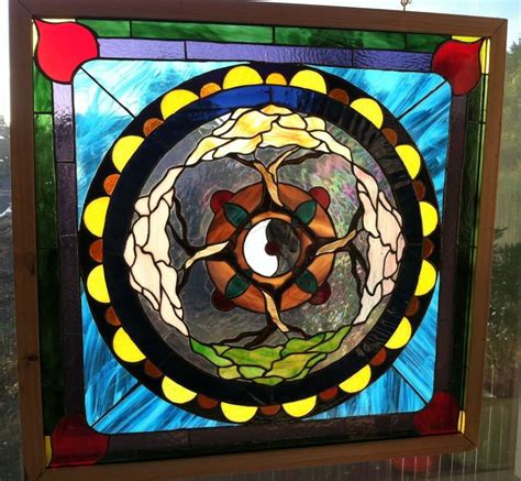 Tree Of Life 8 2013 Stained Glass Mosaic Stained Glass Painting