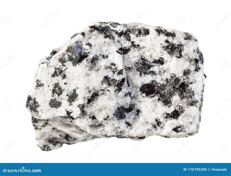 Unpolished White Granite Rock Isolated On White Stock Image Image Of