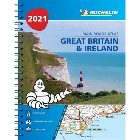 Great Britain Ireland 2021 Mains Roads Atlas A4 Spiral Tourist