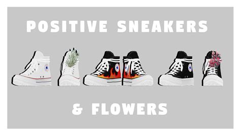 Mmdxdl Sims 4 Positive Sneakers And Flowers By 8tuesday8 On Deviantart