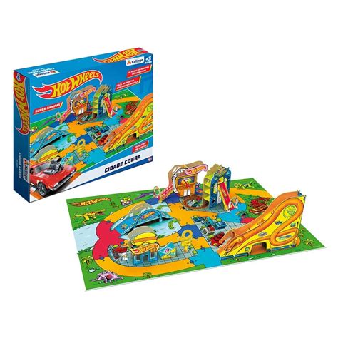 Quebra Cabe A Playset Cidade Cobra Hot Wheels Pe As Xalingo Shopee Brasil