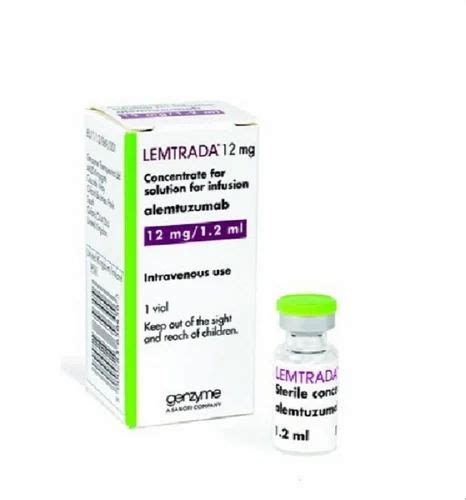 Genzyme Lemtrada Alemtuzumab 12mg Injection At Rs 2500 Vial In