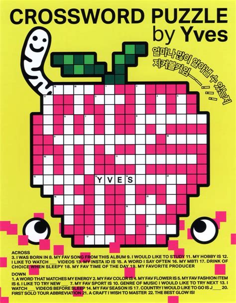 Yves I Did A Ver. Crossword Puzzle Scan (credit to pika_chuuves