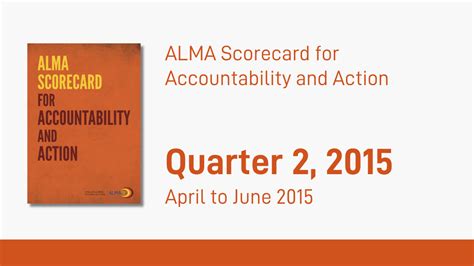 Quarter 2 2015 Alma Scorecard Africa Summary Report And Country