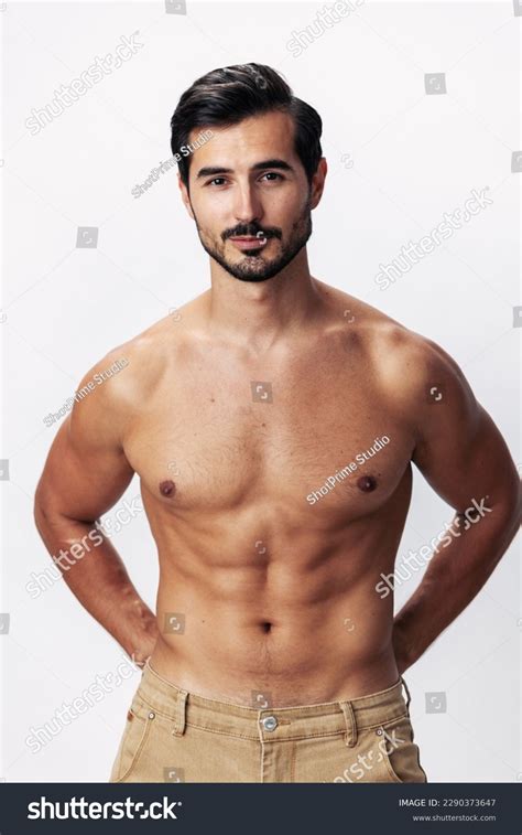 Male Athlete Model Naked Torso Packs Stock Photo Shutterstock
