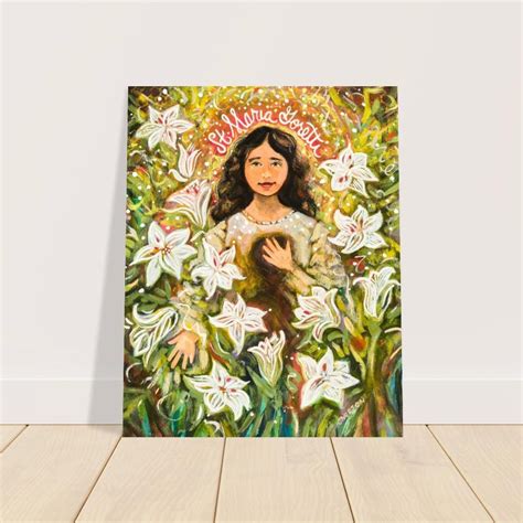 Saint Maria Goretti Poster Catholic Saint Patron Of Teen Girls