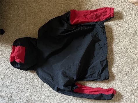 Rare Jordan Jumpman Classic Jacket Blackred Medi Gem