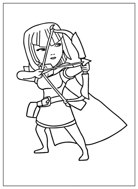 Clash Clans Coloring Pages Sketch Coloring Page