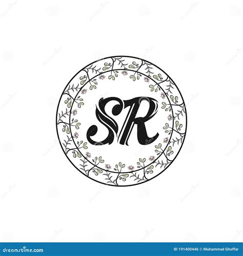 Logo Initial Sr Design Graphic Letter Sr Logo Icon Design Template