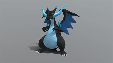 Pokemon Mega Charizard X D Model D Printable Cgtrader Hot Sex Picture