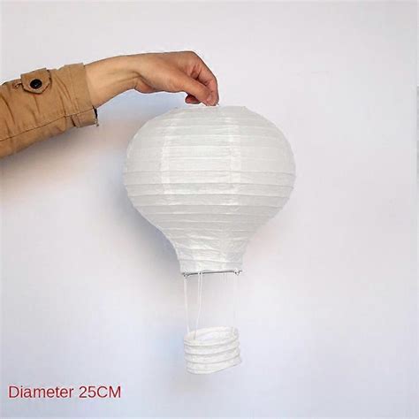 1pc 25303540cm White Hot Air Balloon Paper Lantern Lampshade Ceiling Light Christmas Wedding