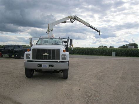 1990 Chevrolet C70 Kodiak Hiab Knuckle Boom Crane Truck Lift Gate No