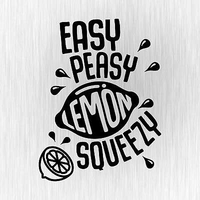 Easy Peasy Lemon Squeezy Twd Negan Black Car Vinyl Decal Sticker EBay