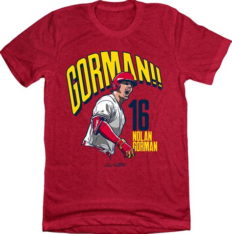 Nolan Gorman Mlbpa Tee St Louis Baseball In The Clutch