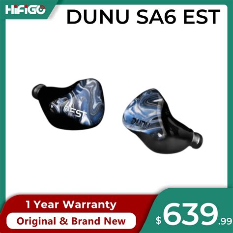Гибридные наушники-вкладыши DUNU SA6 EST / SA6EST 6BA+2EST с мини ...