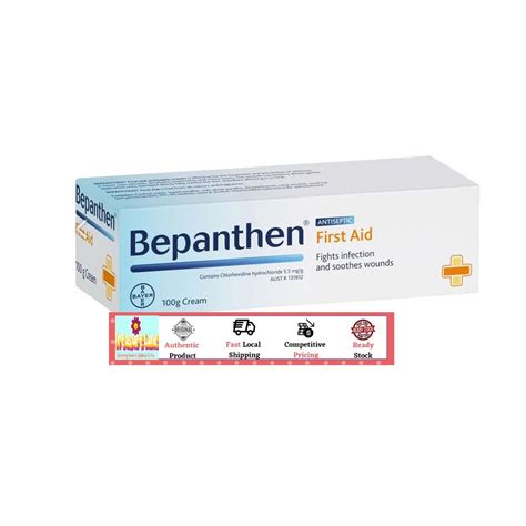 Bepanthen First Aid Antiseptic Cream 100g For Minor Cuts Burns And Insect Bites Shopee Singapore