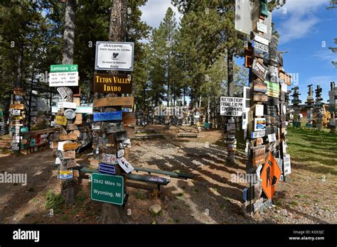 Watson Lake, Signpost Forest, Yukon, Canada Stock Photo - Alamy