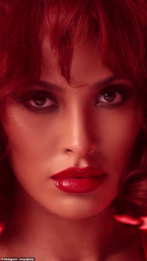 Maya Jama Sends Temperatures SOARING In A Racy Corset And Sheer Lingerie Paired With A Bold Red