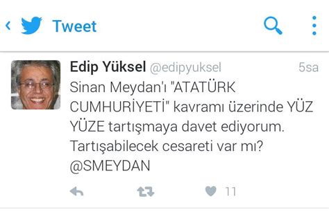 Sinan Meydan On Twitter Edip Y Ksel Bana Meydan Okumu Y Llar Nce