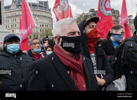 Shadow Chancellor John Mcdonnell Joins Demonstrators Hi Res Stock