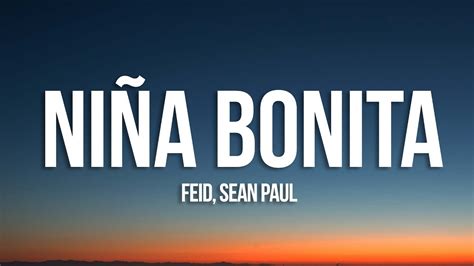 Feid Sean Paul Niña Bonita Letra Lyrics YouTube