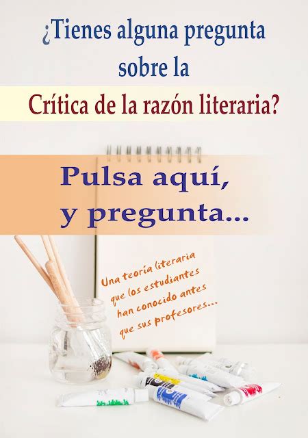 Crítica de la razón literaria Contacto