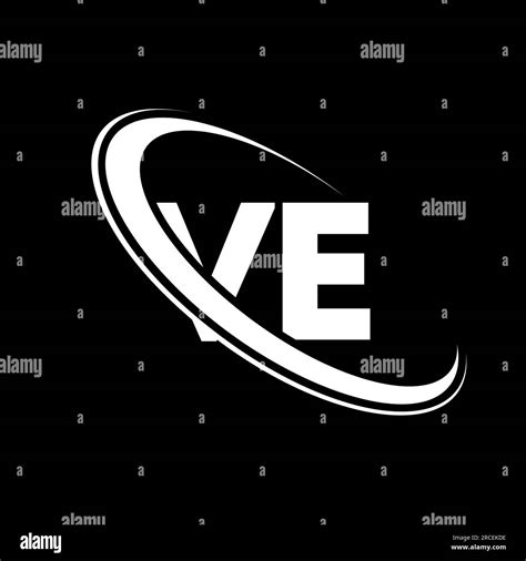 Ve Logo V E Design White Ve Letter Ve V E Letter Logo Design