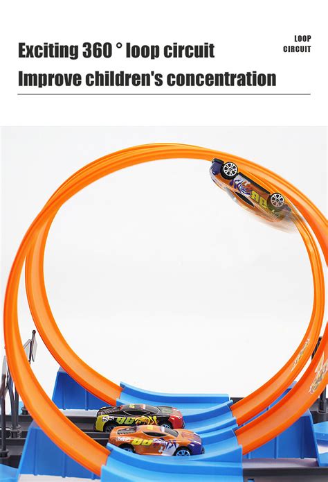 Hot Wheels Bộ Đường Đua Bộ Xe Đồ Chơi Đường Sắt Tự Làm Xe Đẩy Đường Sắt Xe Đua Đồ Chơi Xe Đường