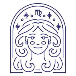 Dise O Png Y Svg De Signo Virgo En El Horoscopo Para Camisetas