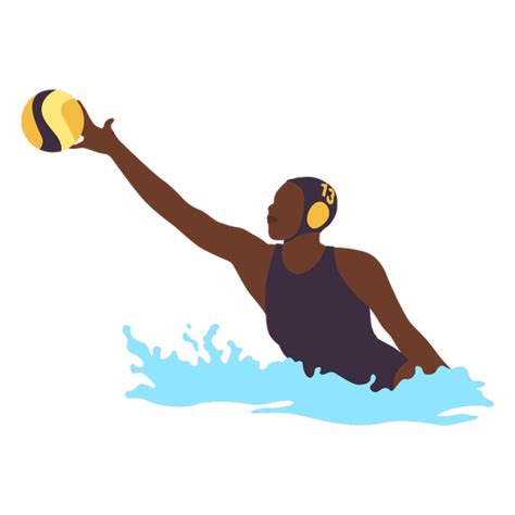 Waterpolo Girl Reaching Ball Flat Png And Svg Design For T Shirts